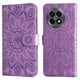 thumbnail image 4 of Funda tipo cartera FOXDOCK para OnePlus 13R 5G , diseño girasol en relieve, cuero PU, cierre magnético, soporte y tarjetero, 4 of 5