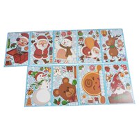 Bothyi - Adhesivos De Ventana De Navidad Renos Pegatinas De Ventana De Navidad Para Adornos De Pared De Bar