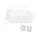 thumbnail image 3 of Cesta De Almacenamiento De Gabinete Cesta De Alambre De Acero Resistente Para Frutas Verduras Snacks Blanco M Con Gancho, 3 of 5