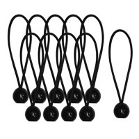Magideal - 10 Piezas Cuerdas Elásticas De Bolas De 6 Pulgadas Cuerda Elástica Para Exteriores Con Bolas Bridas Para Cables Resistentes Y Livianas Para Trabajo Pe