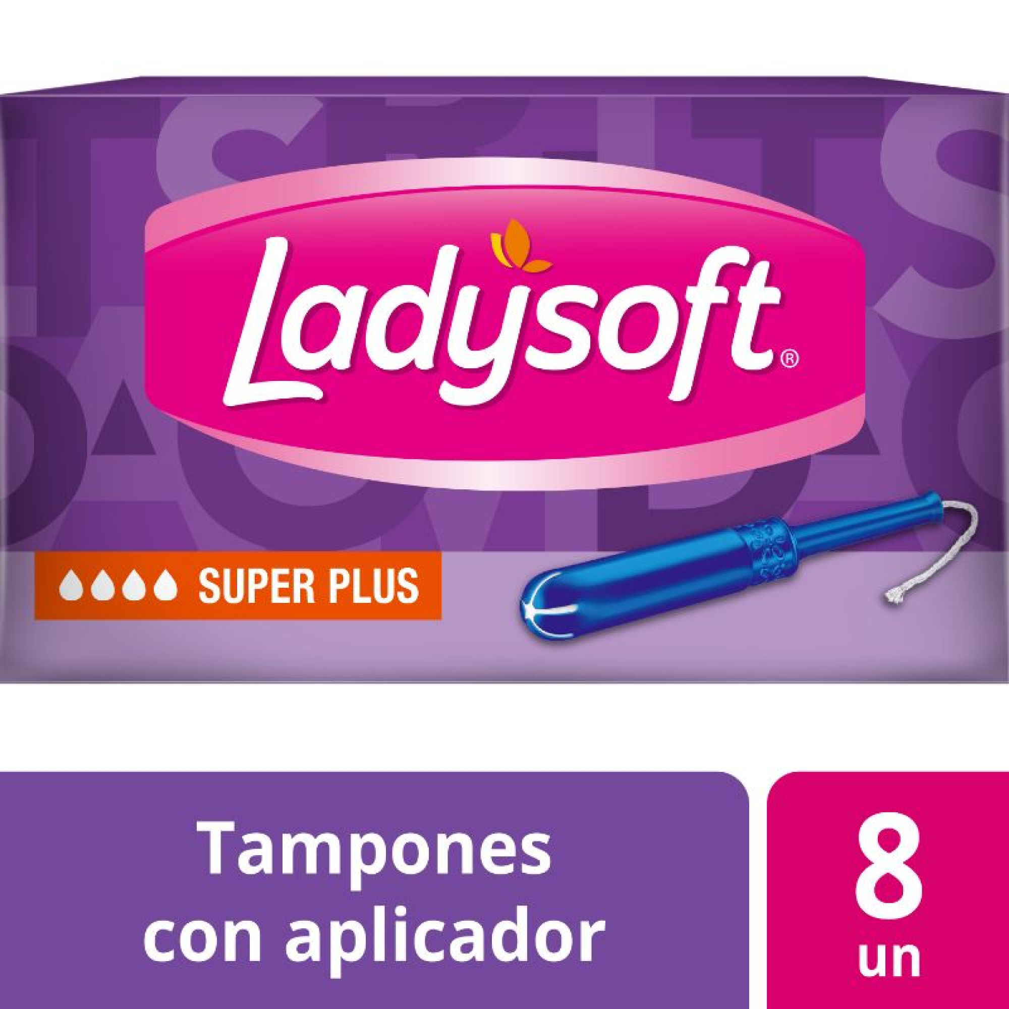 Tampones Súper Plus Flujo Intenso 8 Un Ladysoft