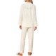 thumbnail image 3 of INSPIRE CHIC Conjunto de Pijama para Mujer 100% Algodón de Manga Larga con Botones, Ropa de Dormir y Conjunto de Descanso con Ajuste Relajado S Beige Cereza, 3 of 6