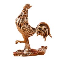 Magideal - Estatua De Gallo De Latón, Adorno De Escritorio, Figura En Miniatura Coleccionable Vintage, Figura Decorativa Para Gabinete De Escritorio, Sala De Est