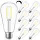 thumbnail image 1 of Bombillas LED SHINESTAR Edison regulables, 60 W, 4000 K, E26, paquete de 8, 1 of 8