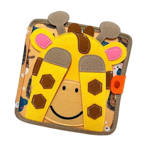 Magideal - Tablero De Fieltro Ocupado Para Niños, Libro De Fieltro Para Bebés, Libro De Actividades Suaves Para Bebés, Libro De Cuentos De Dibujos Animados, Libr