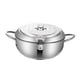 thumbnail image 5 of Olla de Sopa Tempura, Sartén de Aceite con Termómetro, Freidora Tempura Extraíble de Fondo Plano, Freidora de Acero Inoxidable para Anillos de Calamar 24cm, 5 of 5