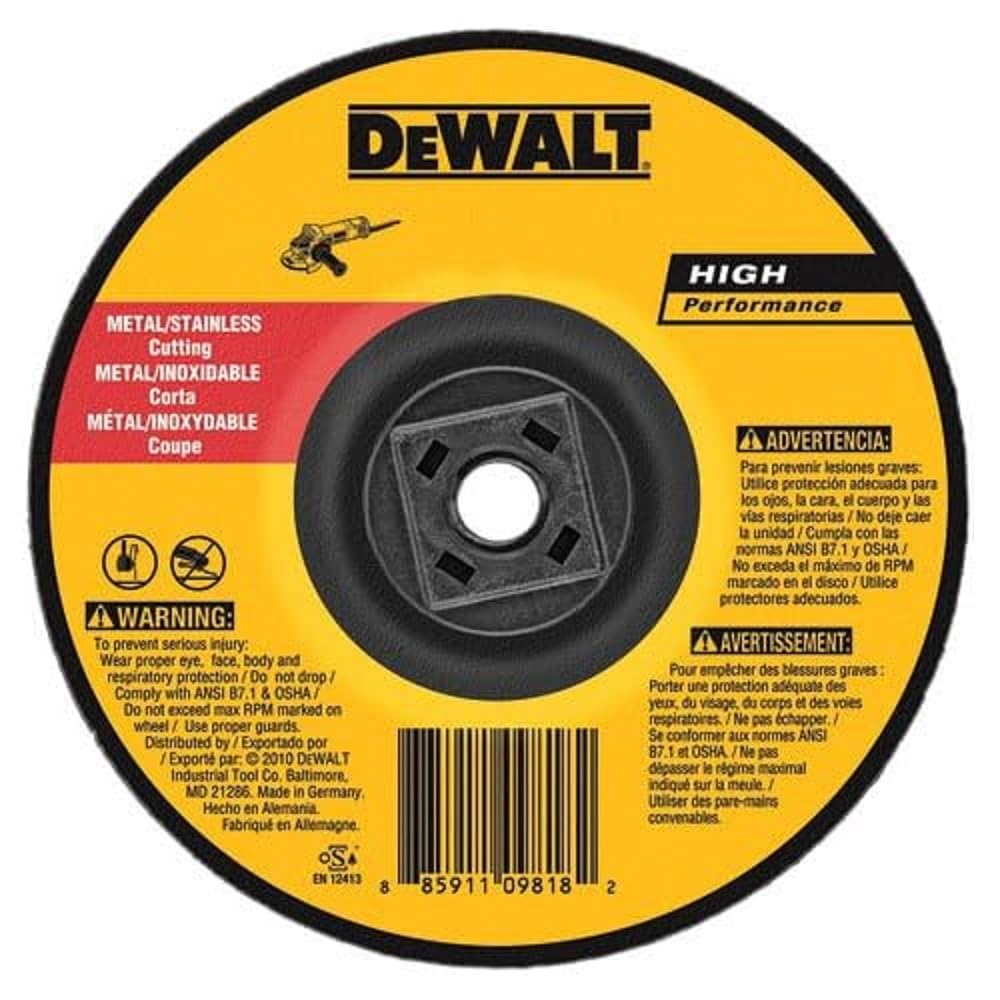 Dewalt - Disco De Corte Dw8427H De Metal Con Eje De 7 Pulgadas Y 0 045 Pulgadas