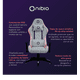thumbnail image 2 of Silla Gamer Nibio Pro RGB con Control Remoto Apoyabrazos 2D Reclinable Blanca, 2 of 5