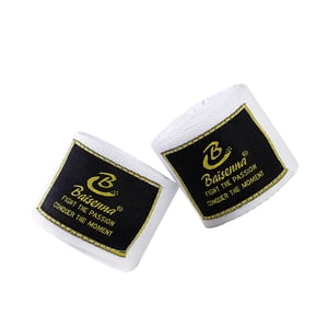 Ioensy - 2X Vendas De Boxeo Vendas De Boxeo De Entrenamiento Para Interior Sparring Taekwondo Blanco