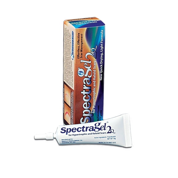 Gel para cicatrices SpectraGel 2Q con fórmula más ligera de silicona para cicatrices faciales