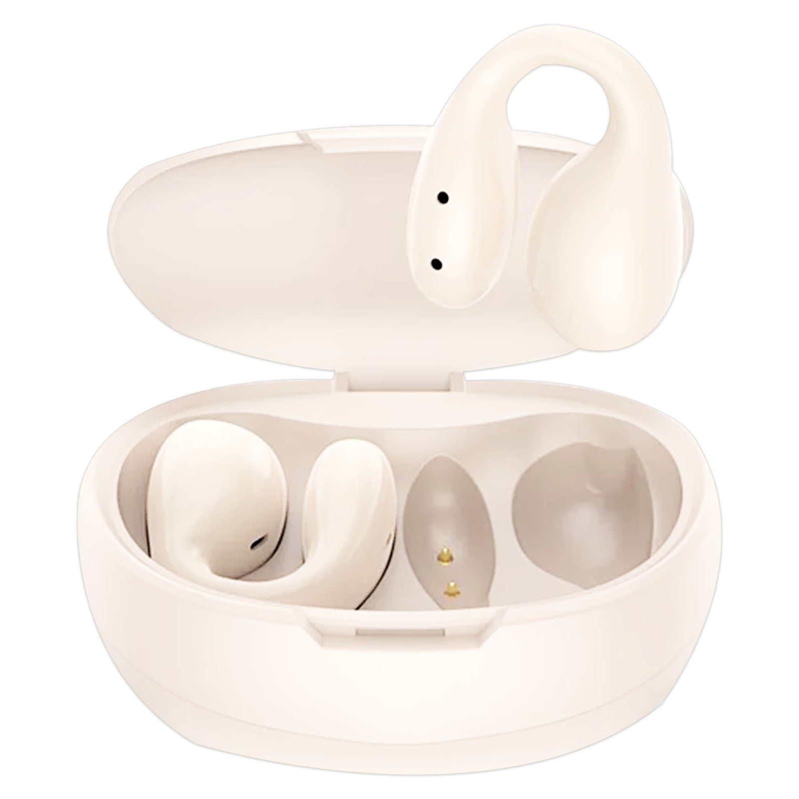 Celebrat - Audifono Inalambrico Bluetooth Clip Para Oreja Tws-w46 Beige