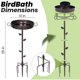 thumbnail image 2 of Bañera para pájaros NestShld de 89 cm, metal, con fuente solar, 2 of 6