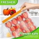 thumbnail image 4 of Bolsas reutilizables para almacenar alimentos - Paquete de 10 bolsas para congelador Bolsas reutilizables de un galón, 4 of 8