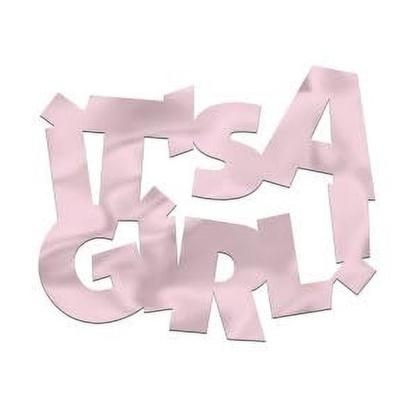 Confetti Beistle Jumbo It's A Girl, color rosa, 5,7 x 7 cm