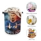 thumbnail image 3 of Kylian Mbappé Cesta de lavandería de gran capacidad redonda con asa, bolsa para ropa sucia plegable, almacenamiento para dormitorio, baño y lavadero 44x35 cm, 3 of 6