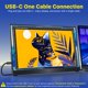 thumbnail image 3 of Monitor portátil VisionOwl 17.3" 4K UHD IPS USB‑C HDMI, 3 of 8