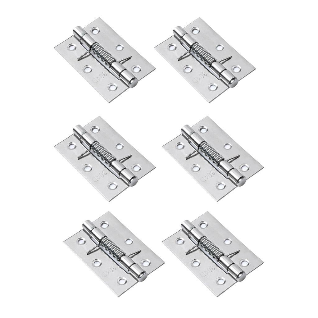 Bothyi - 6 Piezas De Bisagras De Puerta De Fácil Instalación, Reemplazo Plateado, Accesorio Versátil De 3 Pulgadas