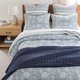 thumbnail image 3 of Juego de Edredón Reversible Levtex Home King 264x234 cm Azul Floral, 3 of 9