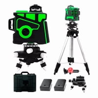 Nivel Laser Profesional 12 Líneas + Maletín + Trípode Color Verde Wakeshome