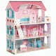 thumbnail image 3 of Casa de Muñecas Clásica de Madera Rosada con Accesorios, 3 of 3