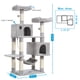 thumbnail image 3 of Muebles de condominio Cat Tree Hey-Brother de varios niveles, gris claro, 3 of 8