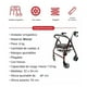 thumbnail image 2 of Andador Plegable Ortopédico 6 Ruedas Con Asiento Desmontable, 2 of 3