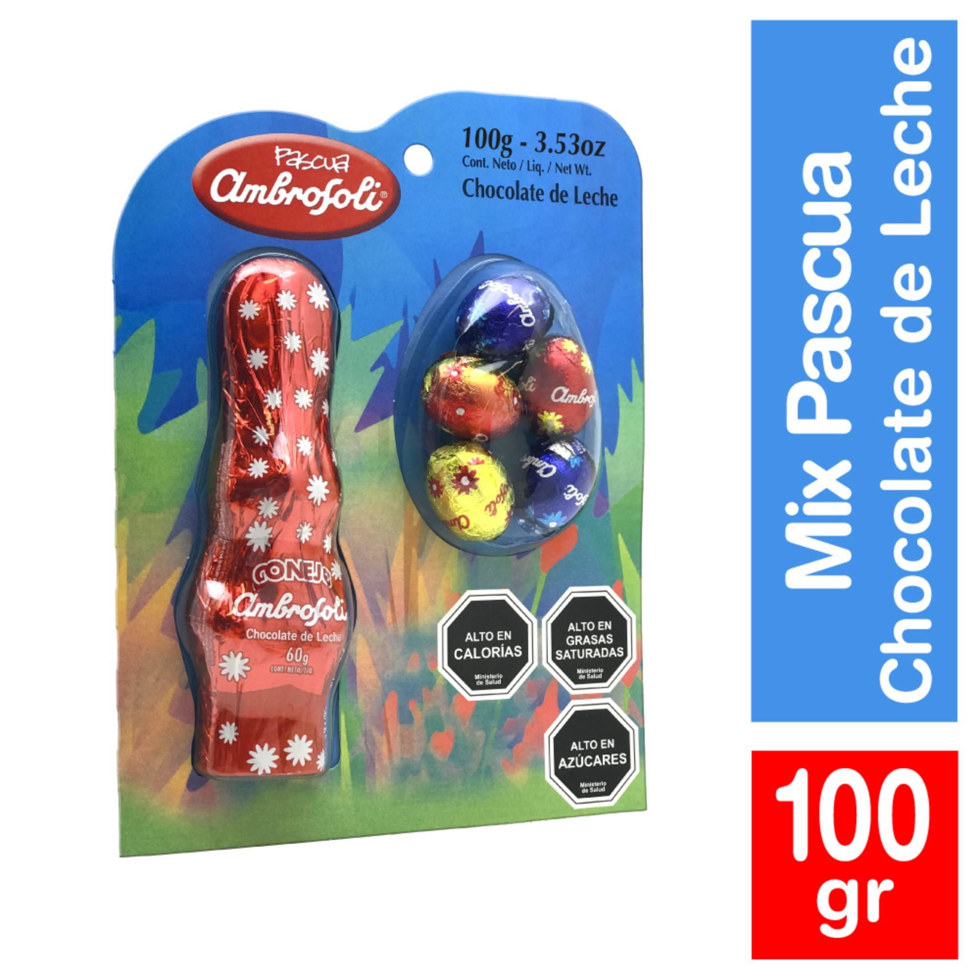 Conejo + Huevitos De Chocolate 100 g Ambrosoli