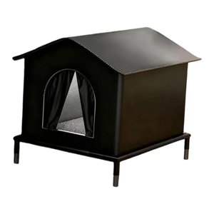 Ioensy - Caseta Para Gatos Para Exterior, Cueva, Caseta Elevada Para Cachorros, Para Porche Exterior, Granero, L 42 Cm X 42 Cm X 42 Cm