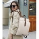 thumbnail image 5 of Mochila CLUCI de piel para portátil de 15.6 pulgadas, color beige y marrón, 5 of 6