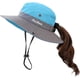 thumbnail image 5 of Sombreros Plegables Con Protección Uv Para Mujer, De Malla Y Ala Ancha, Para Pescar En La Playa, Con Agujero Para La Coleta, 5 of 5