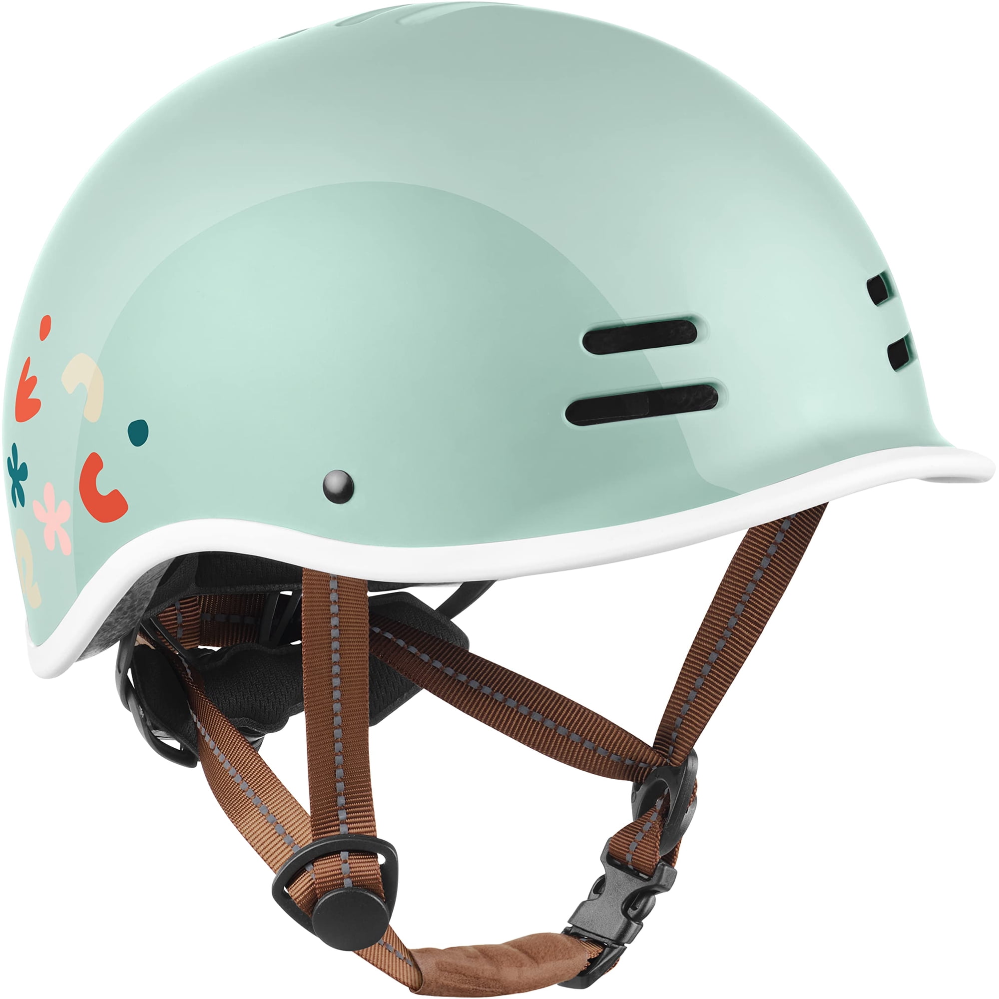 Casco De Bicicleta Retrospec Remi Para Niños Matcha Bloom 49-53 Cm