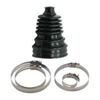 Ioensy - Juego De Botas De Junta Homocinética Con 4 Abrazaderas, Accesorio Para Automóvil, Reemplazo Directo De Alta Calidad En Negro