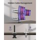 thumbnail image 5 of Soporte triple para monitor Ergounion E666 para 3 pantallas de hasta 40 pulgadas, 5 of 6