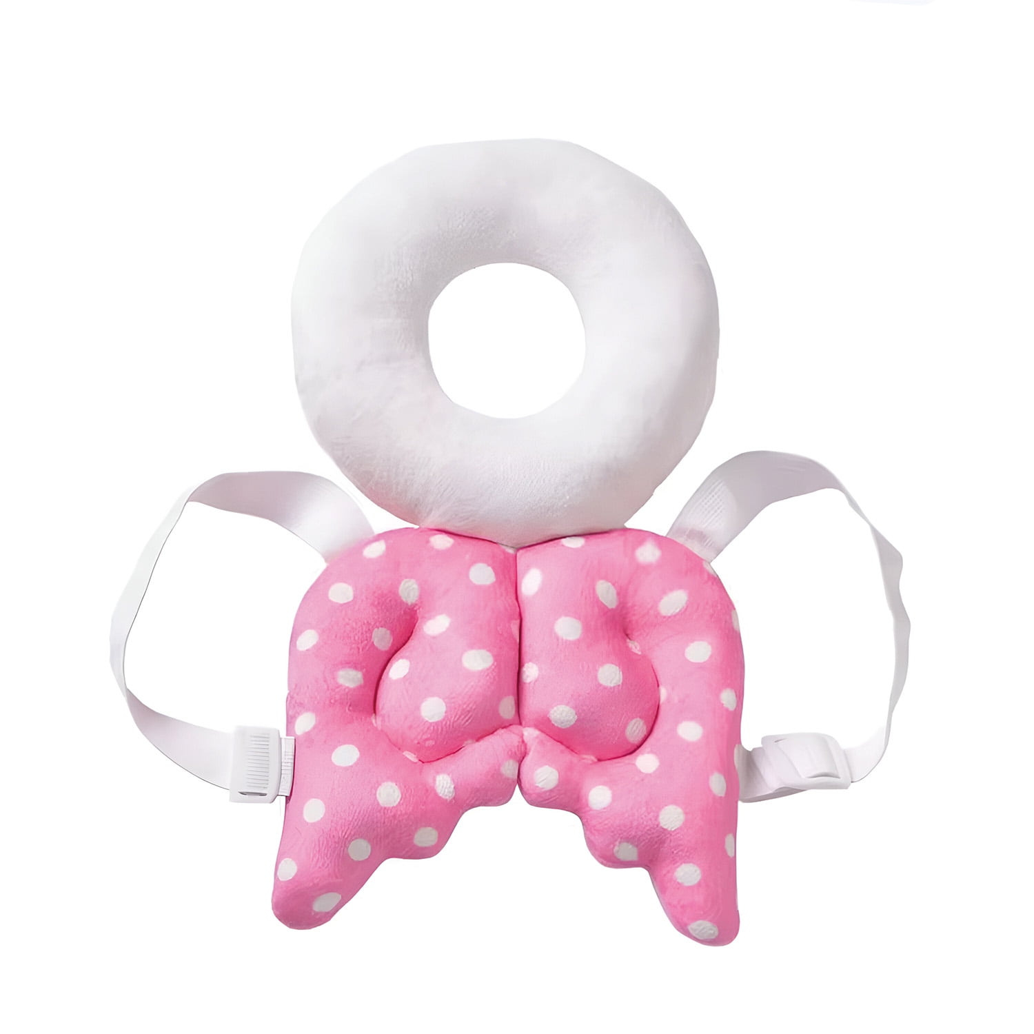 Mundo Online - Mochila Protectora Cabeza Bebes Cojin Antigolpes Angelito Rosado