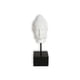 thumbnail image 1 of Cabeza Buda blanco con pedestal madera, 1 of 3
