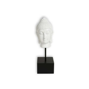Concepts Life - Buda De Poliresina Con Pedestal Blanco