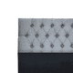 thumbnail image 2 of Respaldo King Piso Capitone Premiun 180x140 Cm Gris Claro Lino, 2 of 3