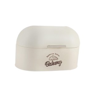 Magideal - Caja De Pan De Metal Con Tapa Con Bisagras, Caja De Pan De Granja, Contenedor De Almacenamiento Multiusos De Organización De Gran Capacidad Para