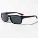 thumbnail image 1 of POLASUP GAFAS LENTES DE SOL Un par de gafas de sol de moda con montura negra mate y gris, 1 of 4