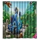 thumbnail image 1 of Cortina de ducha Rio, juego de cortinas de baño con ganchos, tamaño 66 x 72 pulgadas, 1 of 3