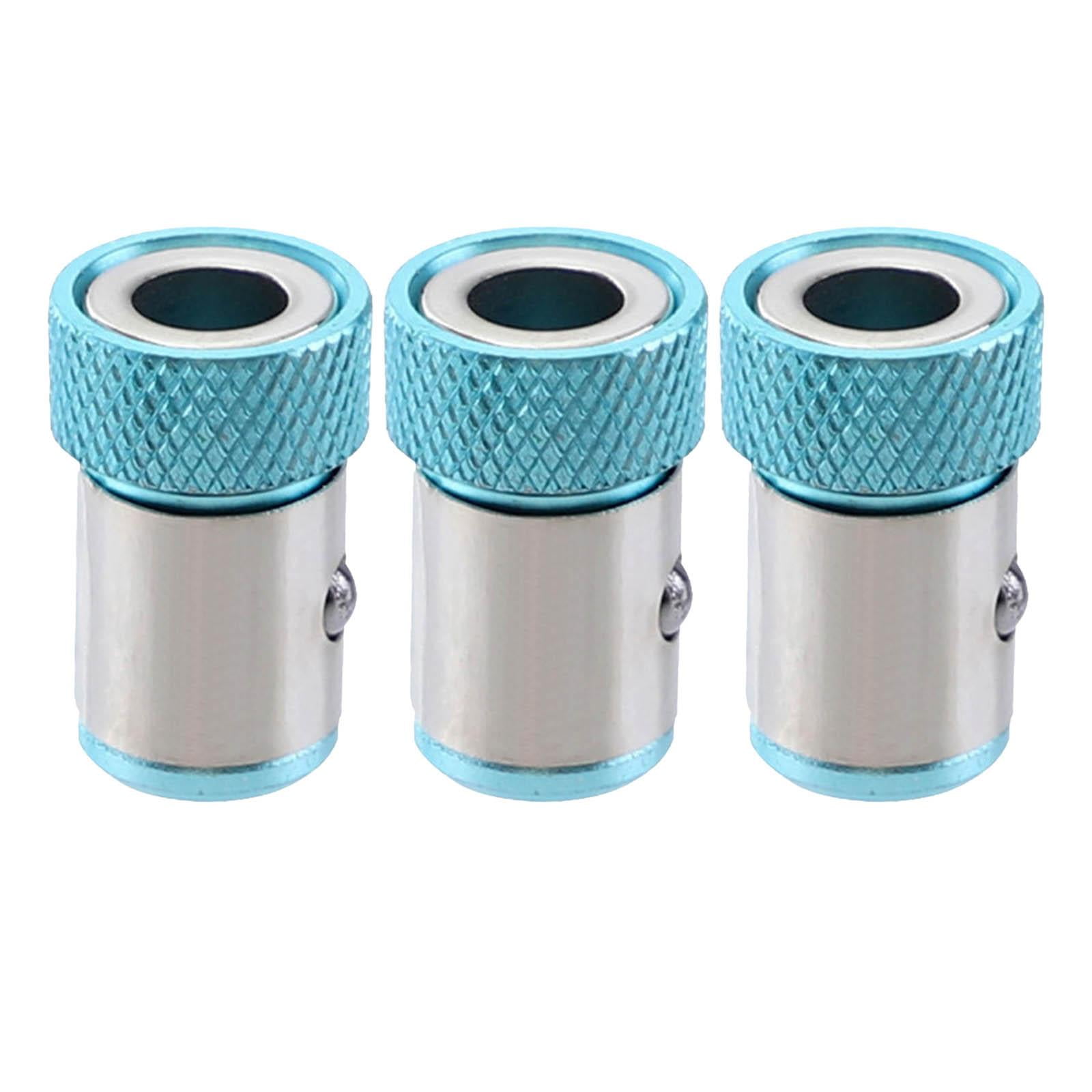 Magideal - Universal De 3 Piezas De 6,35 Mm, Magnetizador De Broca De Metal Potente Y Duradero Receptor De Tornillo De Controlador , Azul