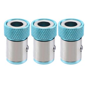 Magideal - Universal De 3 Piezas De 6,35 Mm, Magnetizador De Broca De Metal Potente Y Duradero Receptor De Tornillo De Controlador , Azul