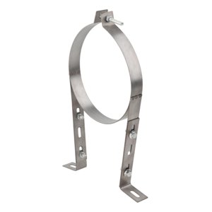 Magideal - Correa De Pared De Tubería De Chimenea, Soporte De Soporte De La Tubería De Respiración Del Soporte De La Tubería B, Colgador De Anillo Dividido Para