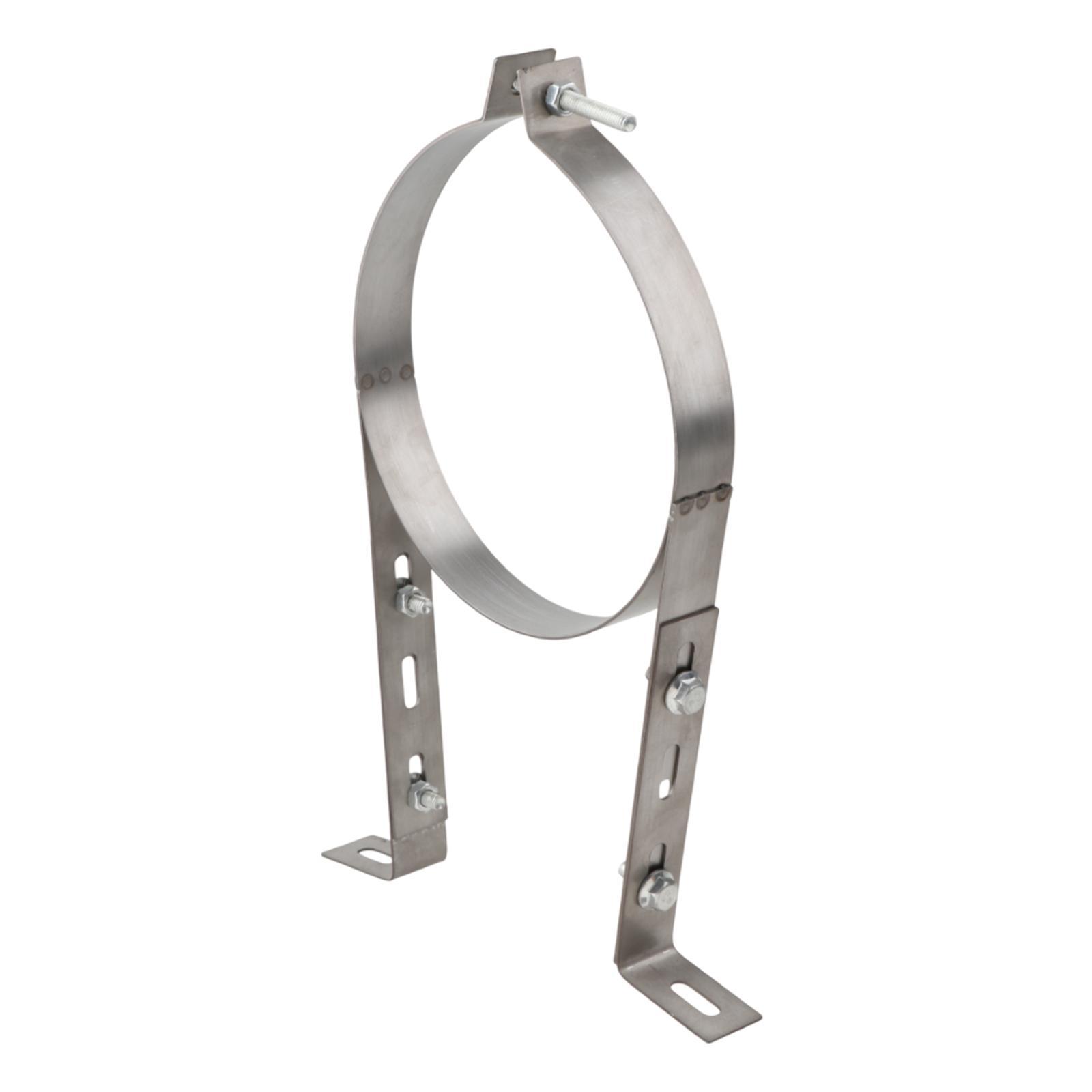 Magideal - Correa De Pared De Tubería De Chimenea, Soporte De Soporte De La Tubería De Respiración Del Soporte De La Tubería B, Colgador De Anillo Dividido Para