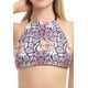 thumbnail image 1 of Bikini Peto Cuello Alto Cruzado Estampado Blanco M, 1 of 3