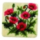thumbnail image 3 of Kits De Alfombra Con Gancho De Lengüeta, Alfombra Cuadrada Hecha A Mano Para Principiantes, Ramo Rojo De 18x18 Pulgadas, 3 of 5
