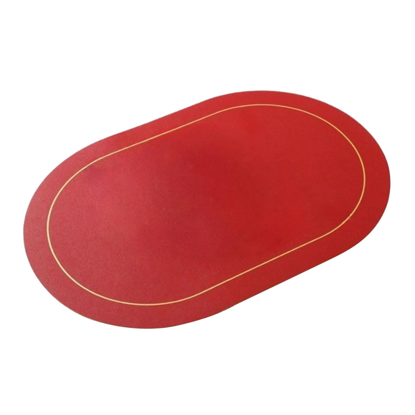 Bothyi - Mantel Individual De Piel Sintética Lavable Para Mesa De Comedor, Hogar, Cocina, Color Rojo