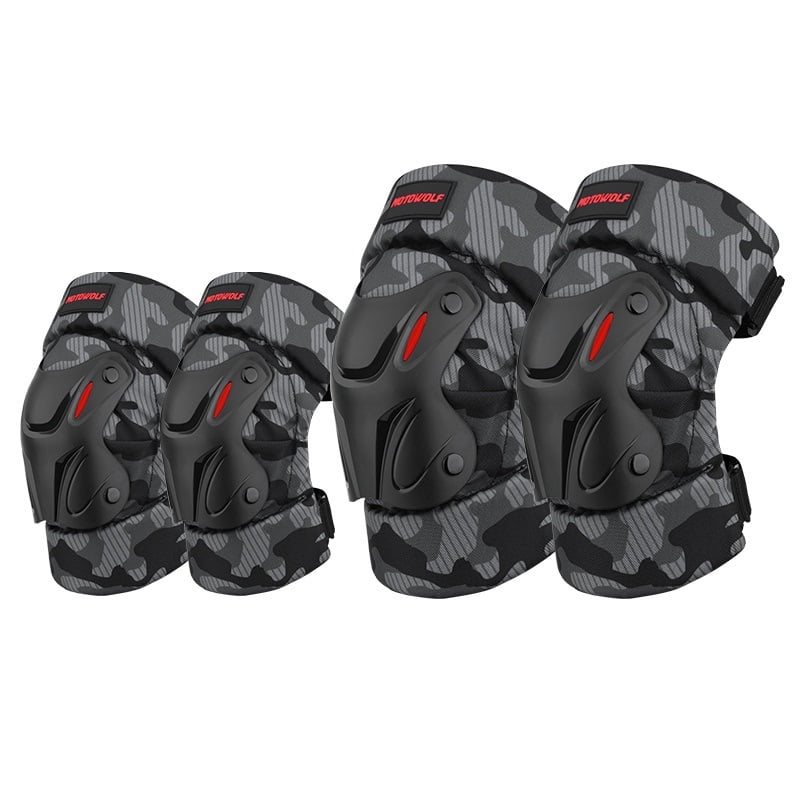 Rodilleras Y Coderas Corta Motociclismo Motowolf 1010 Camuflaje