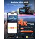 thumbnail image 3 of Dash Cam Kingslim de 3 canales 5G WiFi O3PRO 2.5K/1080P con 64 GB, 3 of 7