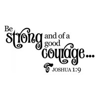 Rienda Libre Graphics - Decomural Be Strong Christianity Ws-17314